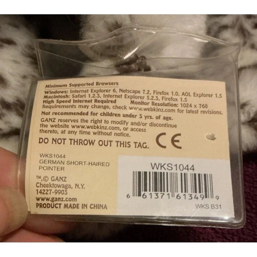 GANZ Webkinz Signature German Shorthaired Pointer New With Code Rare Retired